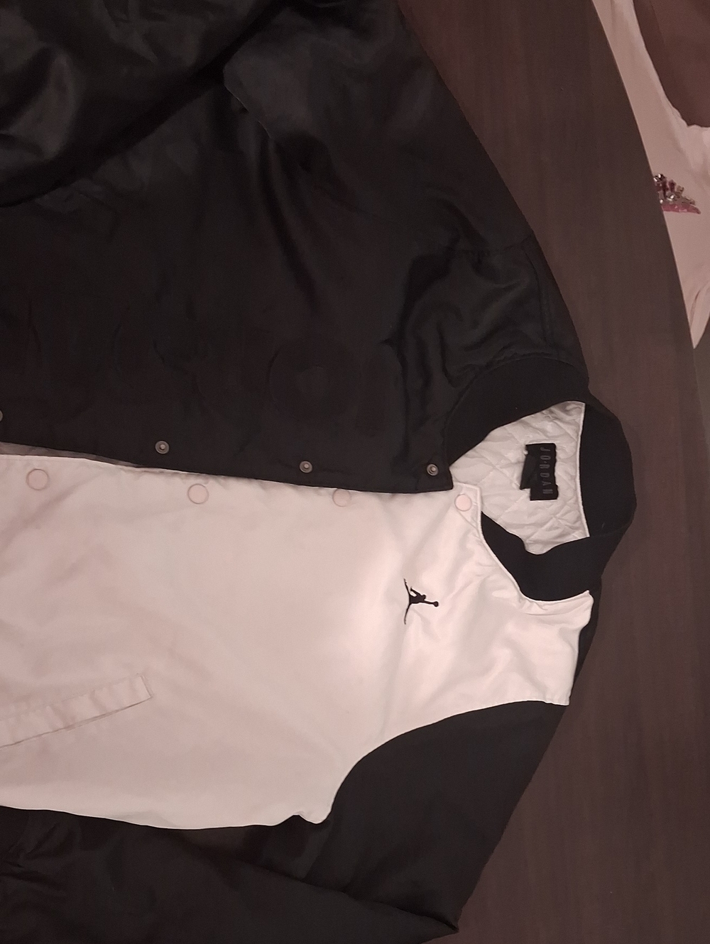 Jordan Black & White Varsity Bomber Jacket